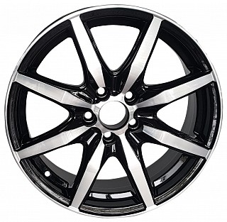 Venti 1615 16x6,5 5x114,3 ET 40 otwór 67,1 czarny + polerka