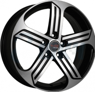 VW 530 17x7,0 5x112 ET 40 otwór 57,1 BKF (czarny + polerka)