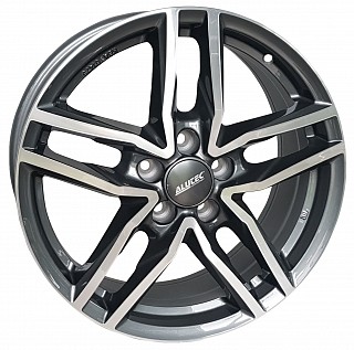 Alutec Ikenu 16x6,5 5x108 ET 50 otwór 63,4 grafit + polerka