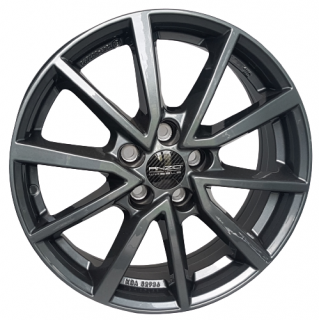 Anzio Vec 16x6,5 5x108 ET 47 otwór 70,1 szary