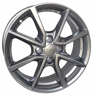Anzio Vec 16x6,5 4x108 ET 37,5 otwór 63,3 metaliczny szary