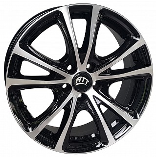 ATT 715P 17x7,0 5x100 ET 40 otwór 74,1 czarny + polerka