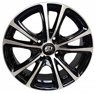 ATT 515P 15x6,0 4x108 ET 20 otwór 65,1 czarny + polerka