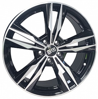 Elite Wheels Dynamic 18x7,5 5x112 ET 40 otwór 57,1 czarny + polerka