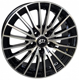 ATT 830 P 18x8,0 5x112 ET 35 otwór 74,1 czarny + polerka