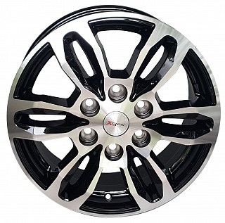 Xtreme Wheels KV 6 16x6,5 6x125 ET 68 otwór 74,1 czarny + polerka