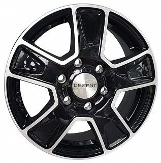 Dezent TVA 16x6,5 6x130 ET 62 otwór 84,1 czarny + polerka