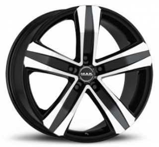MAK Stone 16x6,5 5x120 ET 50 otwór 65,1 czarny + polerka