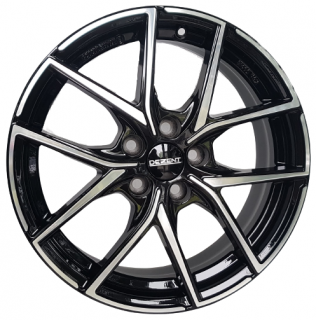 Dezent TO 17x7,0 5x108 ET 50 otwór 63,4 czarny + polerka