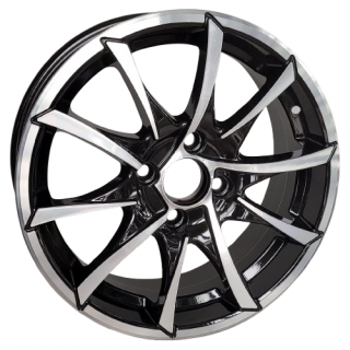 RST 035 15x6,0 4x100 ET48 otwór 54,1 czarny + polerka