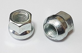 Nakrętki do felg aluminiowych (kół) 12x1,5 przelotowa kula klucz 19 ocynk