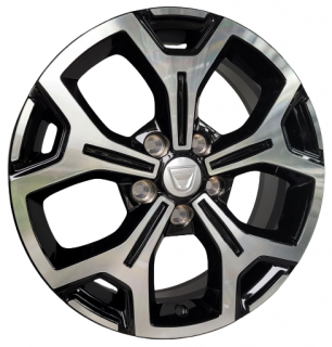 Felgi Dacia Duster 2 oryginał ST 17x6,5 5x114,3 ET 50 otwór 66,1 czarny + polerka