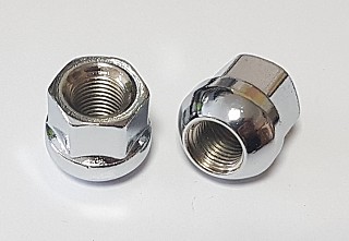 Nakrętki do felg aluminiowych (kół) 12x1,25 przelotowe kula klucz 19 chrom
