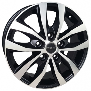 Mak Load 17x7,0 5x114,3 ET 45 otwór 66,1 czarny mat + polerka