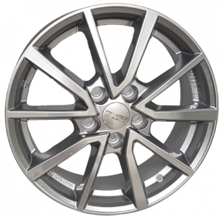 Anzio Vec 17x7,0 5x112 ET 45 otwór 57,1 metaliczny szary