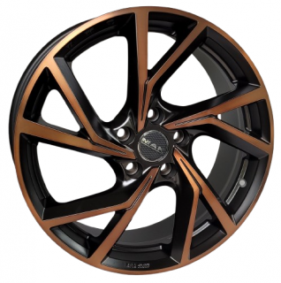 Mak Kassel 18x7,5 5x114,3 ET 48 otwór 76,0 czarny i brąz