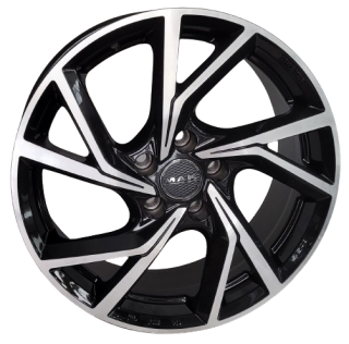 MAK Kassel 20x8,0 5x110 ET 31 otwór 65,1 czarny + polerka