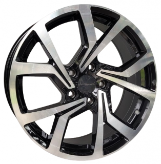Arceo DY 238 18x8,0 5x112 ET 45 otwór 57,1 czarny + polerka