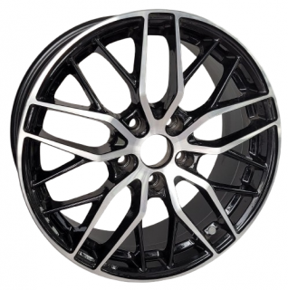 RST 007 17x7,5 5x108 ET 45 otwór 63,4 czarny + polerka