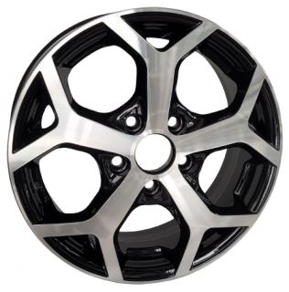Techline 511 15x6,0 5x108 ET 52,5 otwór 63,4 czarny + polerka