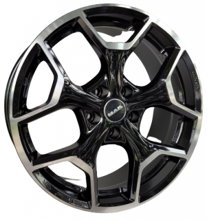 MAK Liberty 18x7,5 5x127 ET 44 otwór 71,6 czarny + polerka