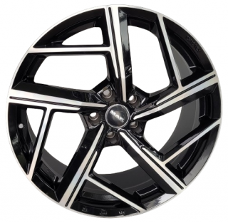 MAK Qvattro 20x8,5 5x112 ET 20 otwór 66,45 czarny + polerka