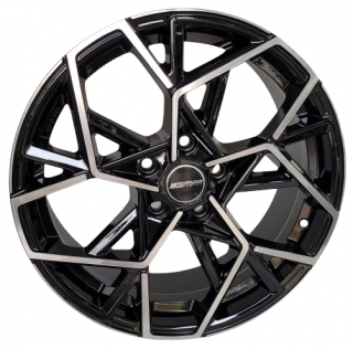 GMP Cartesio 18x7,5 5x114,3 ET 45 otwór 73,1 czarny + polerka