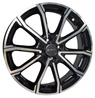 MAK Davinci 17x6,5 4x108 ET 32 otwór 65,1 czarny + polerka