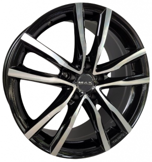Mak Milano 18x7,0 5x100 ET 55 otwór 56,1 czarny + polerka