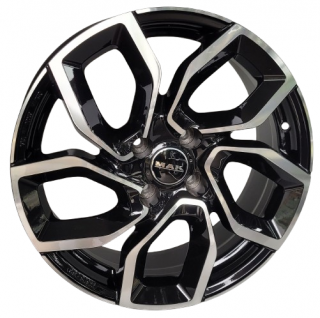 MAK Apollo 17x7,0 4x108 ET 25 otwór 65,1 czarny + polerka