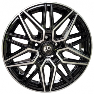 ATT 883 P 18x7,5 5x114,3 ET 32 otwór 74,1 czarny + polerka
