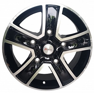 Mille Miglia KV 5 16x6,5 5x118 ET 55 otwór 71,1 czarny + polerka