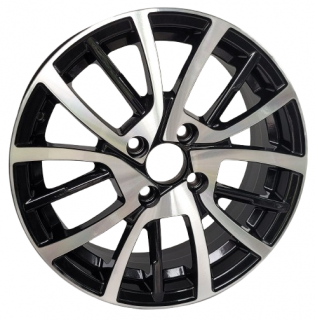 Techline 548 15x6,0 4x100  ET 45 otwór 54,1 czarny + polerka