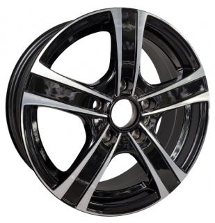 Techline 539 15x6,0 5x114,3 ET 38 otwór 67,1 czarny + polerka